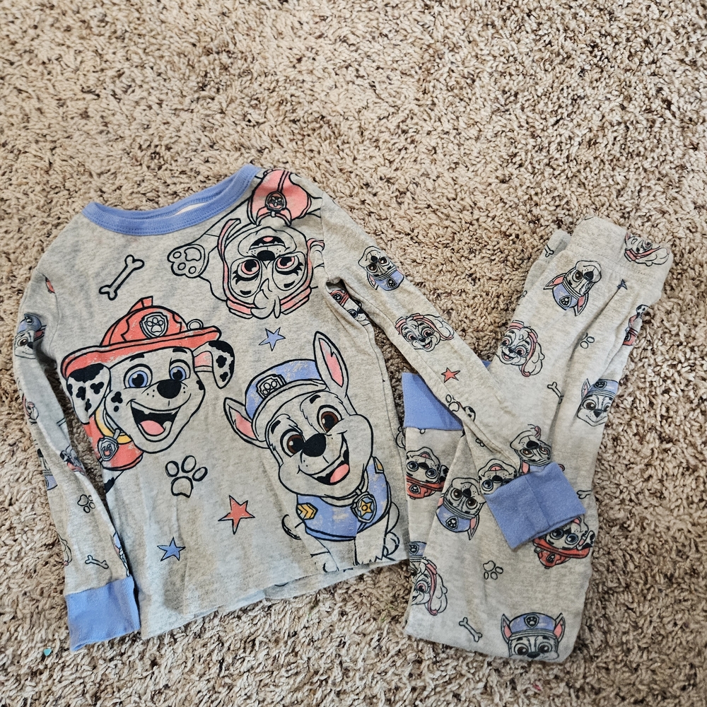 Paw Patrol Toddler Tee in Light Blue and White